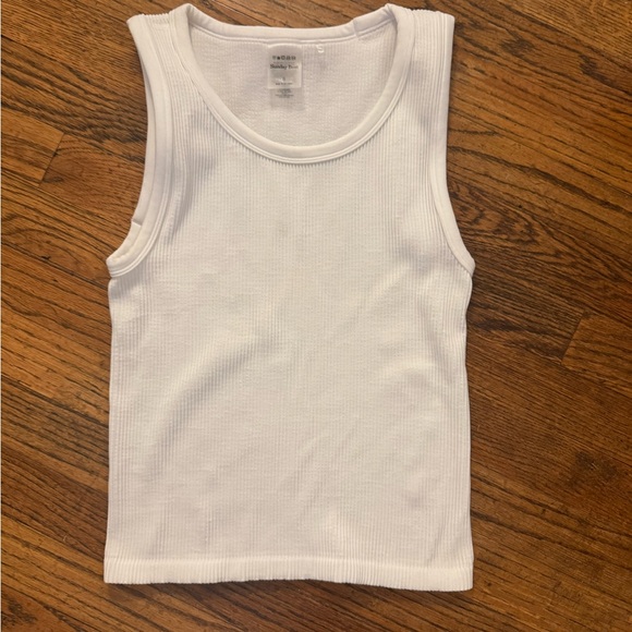 Sunday Best Classic White Tank Top small like new - Picture 1 of 4